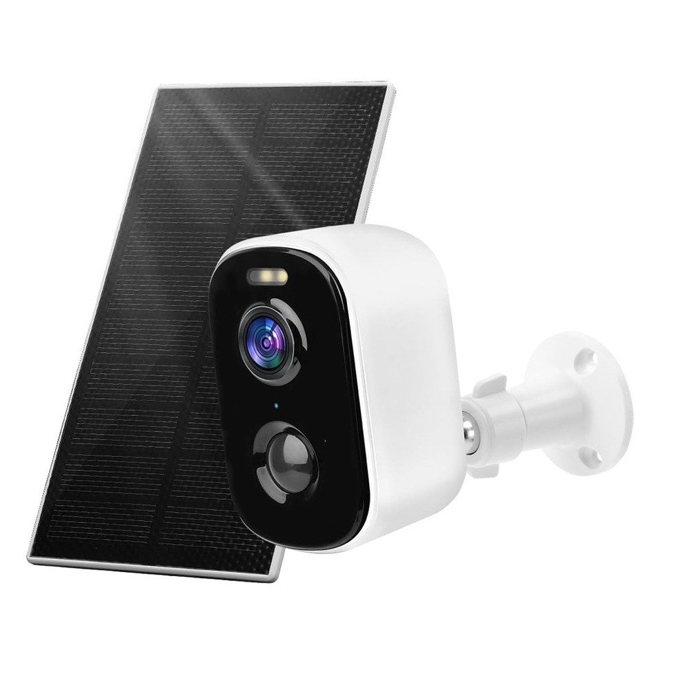 Geekee Solar Powered Security Wireless Camera For Home Security With Siren Alarm